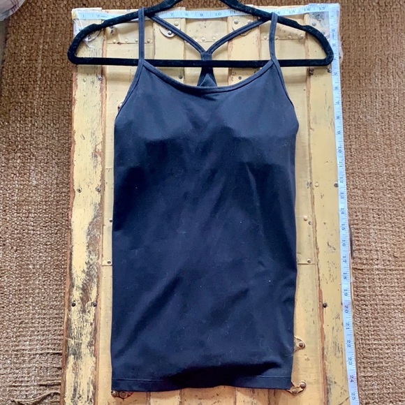 NIKE BLACK STRETCH YOGA GYM WORKOUT TANK TOP S - Picture 2 of 10